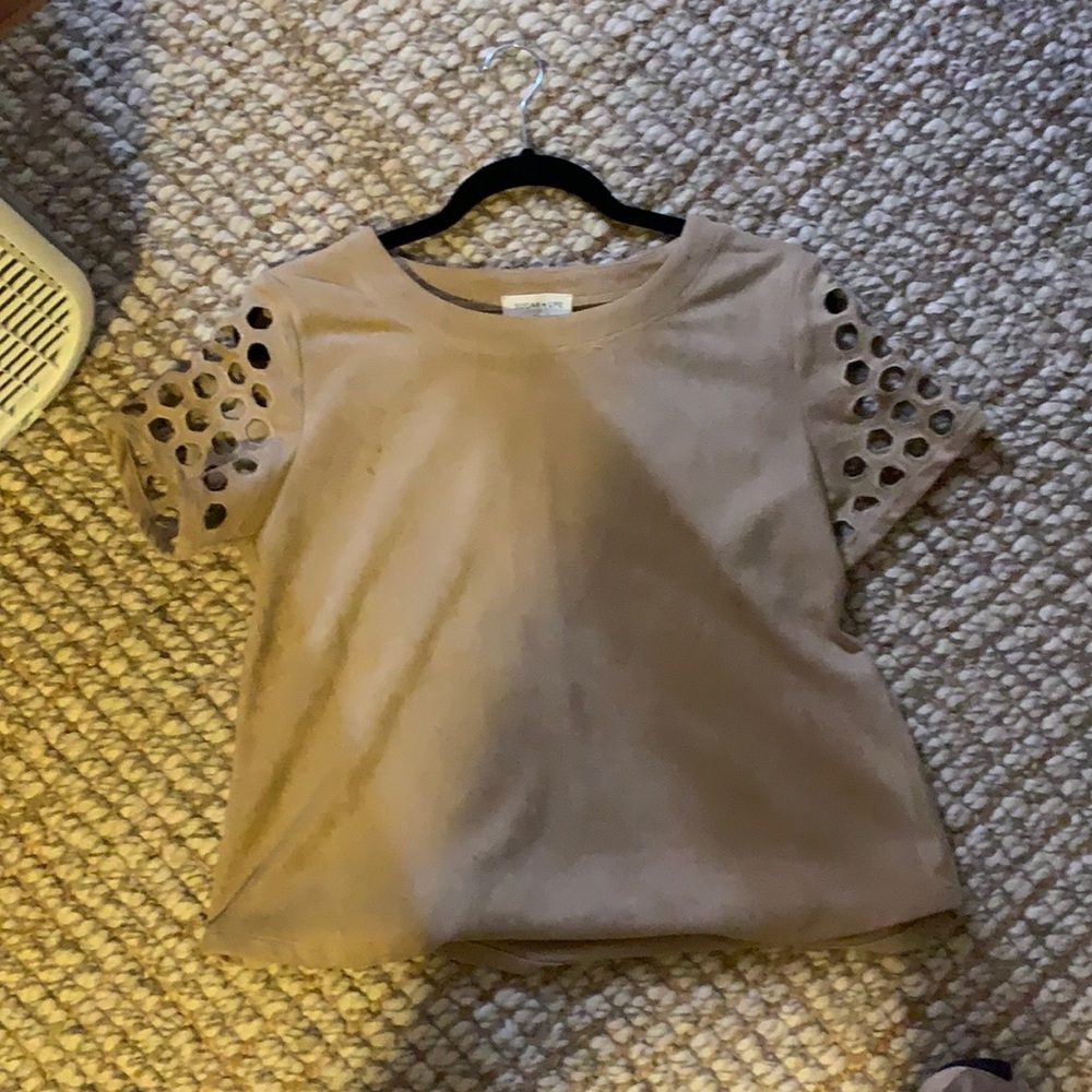 Suede top